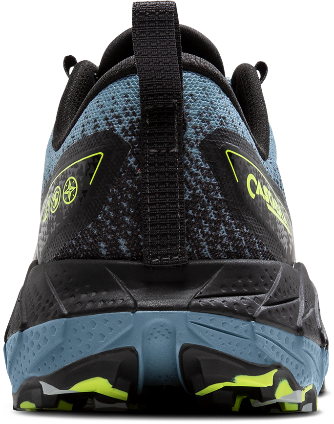 BROOKS Men's Cascadia 18 Wide (004 - Citadel/Ebony/Lime)