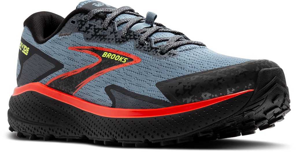 BROOKS Men's Divide 5 (004 - Citadel/Ebony/Lime)