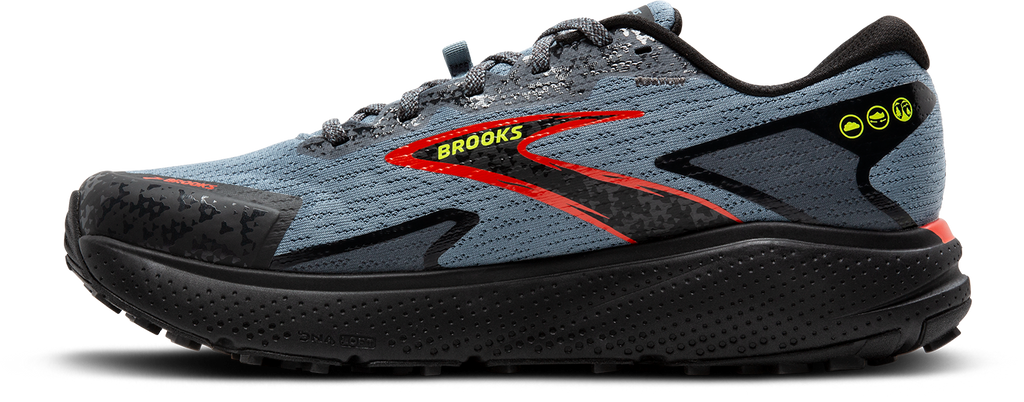 BROOKS Men's Divide 5 (004 - Citadel/Ebony/Lime)