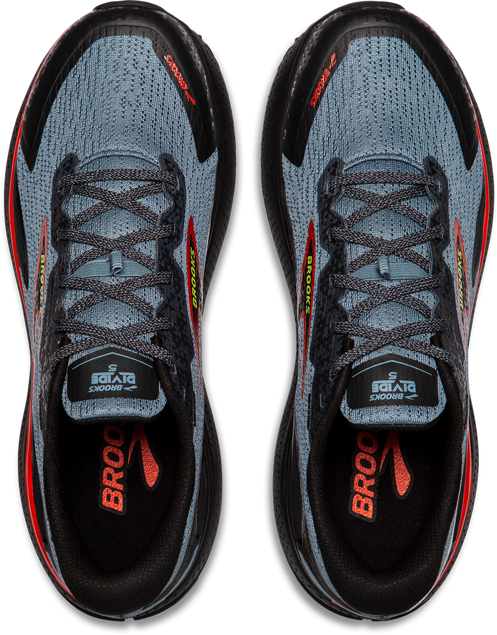 BROOKS Men's Divide 5 (004 - Citadel/Ebony/Lime)
