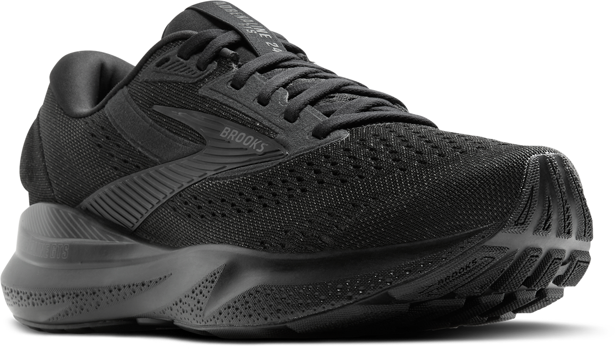 BROOKS Men's Adrenaline GTS 24 (020 - Black/Black/Ebony)