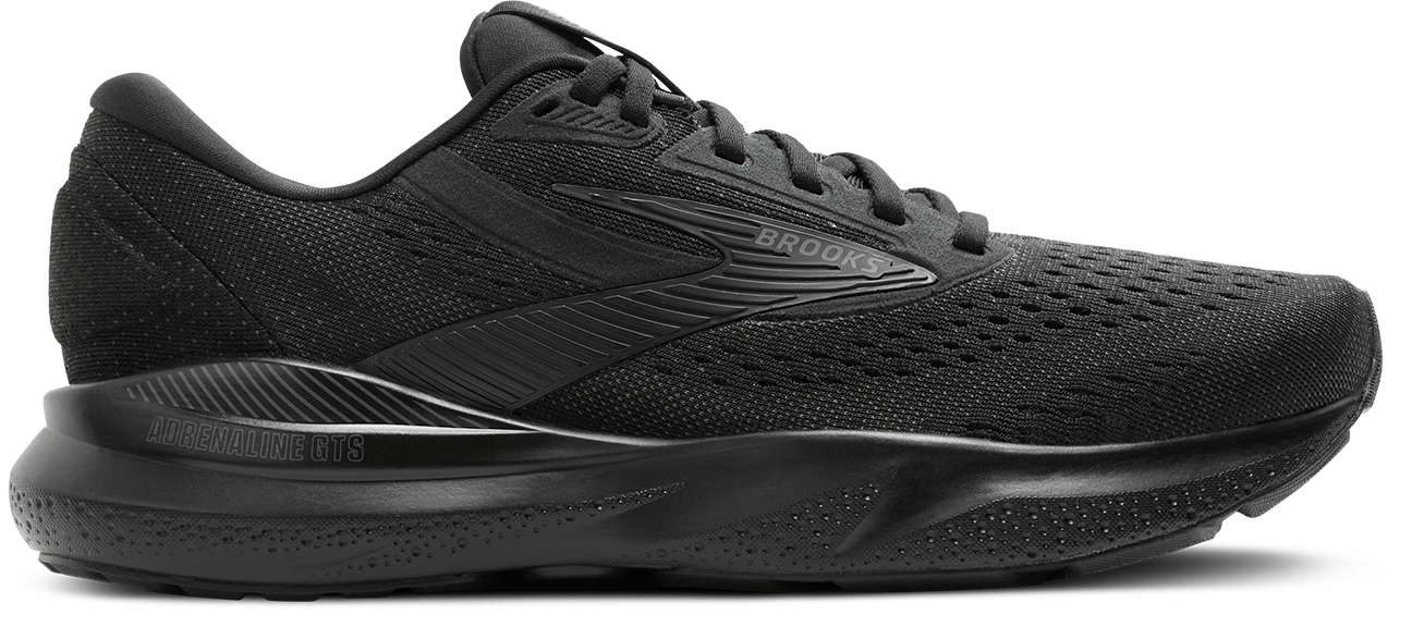 BROOKS Men's Adrenaline GTS 24 (020 - Black/Black/Ebony)