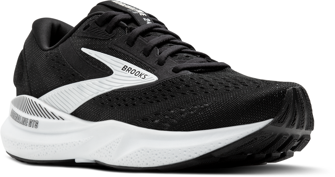 BROOKS Men's Adrenaline GTS 24 WIDE (087 - Black/White)