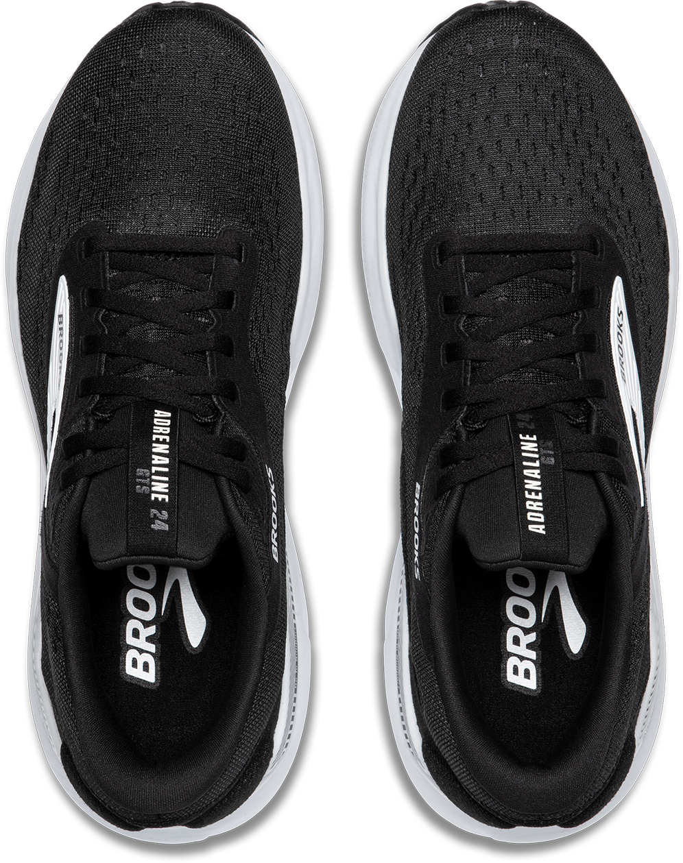 BROOKS Men's Adrenaline GTS 24 WIDE (087 - Black/White)
