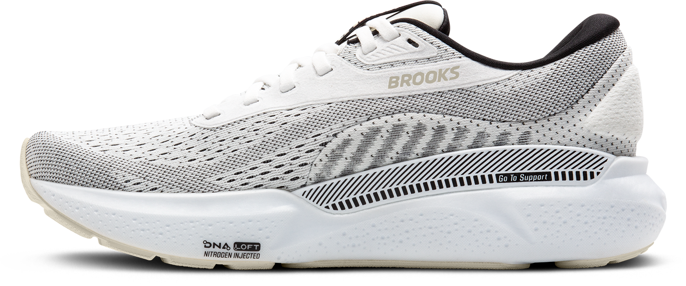 BROOKS Men's Adrenaline GTS 24 (126 - White/Black/Pelican)