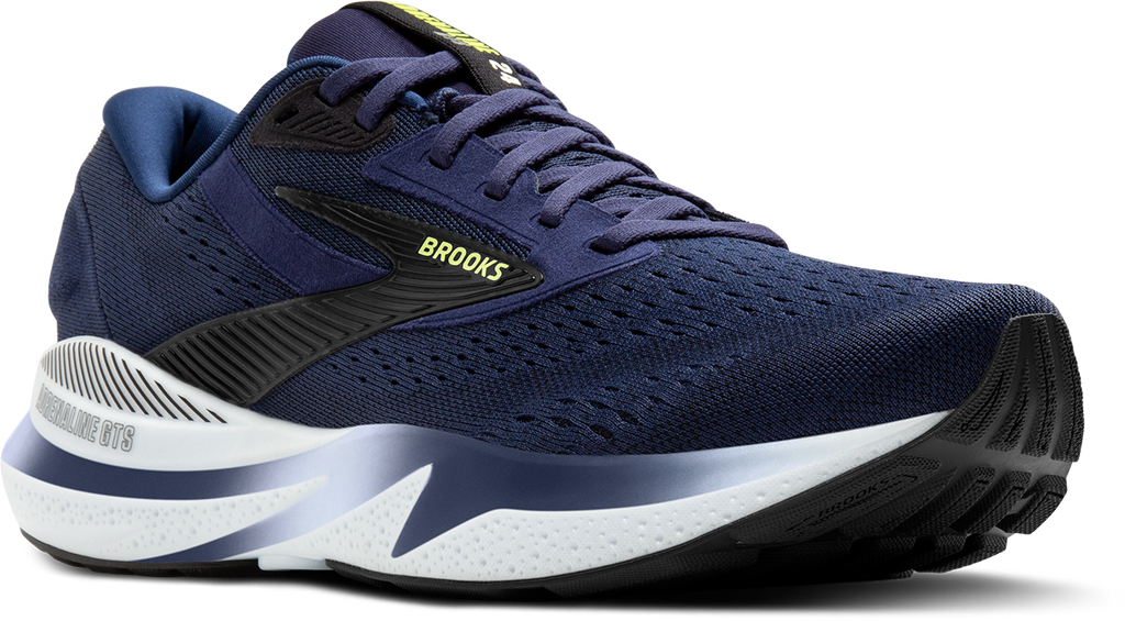 BROOKS Men's Adrenaline GTS 24 (423 - Peacoat/Black/Sharp Green)