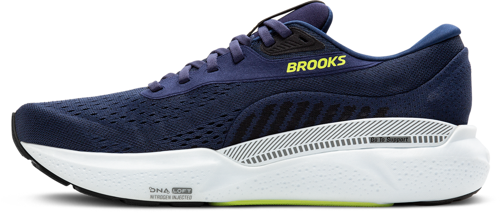 BROOKS Men's Adrenaline GTS 24 (423 - Peacoat/Black/Sharp Green)