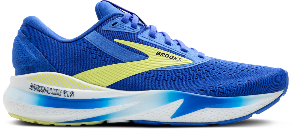 BROOKS Men's Adrenaline GTS 24 (434 - Cobalt/Neo Yellow/Peacoat)