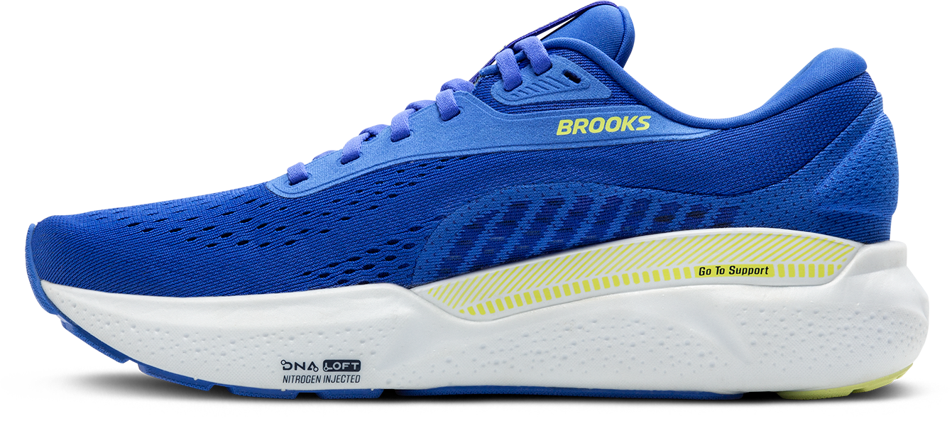 BROOKS Men's Adrenaline GTS 24 (434 - Cobalt/Neo Yellow/Peacoat)