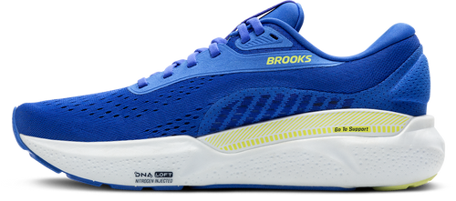 BROOKS Men's Adrenaline GTS 24 (434 - Cobalt/Neo Yellow/Peacoat)
