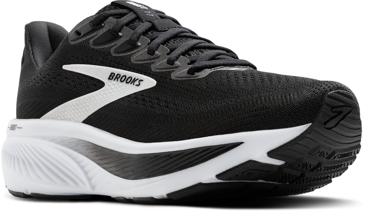 BROOKS Men's Ghost 17 (090 - Black/Grey/White)