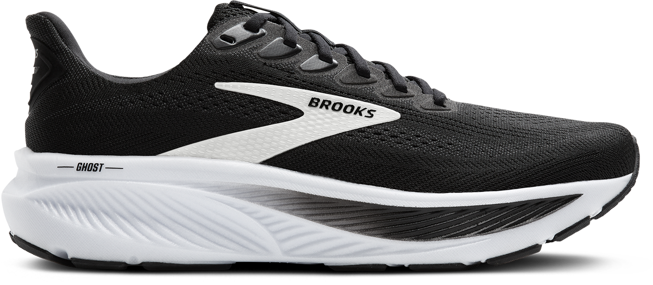 BROOKS Men's Ghost 17 (090 - Black/Grey/White)