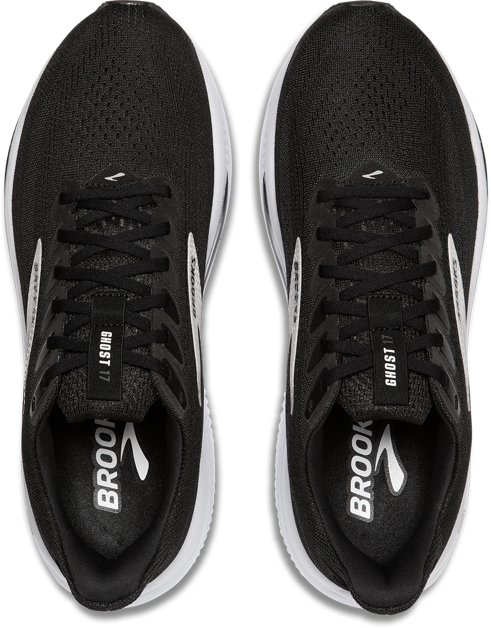BROOKS Men's Ghost 17 (090 - Black/Grey/White)