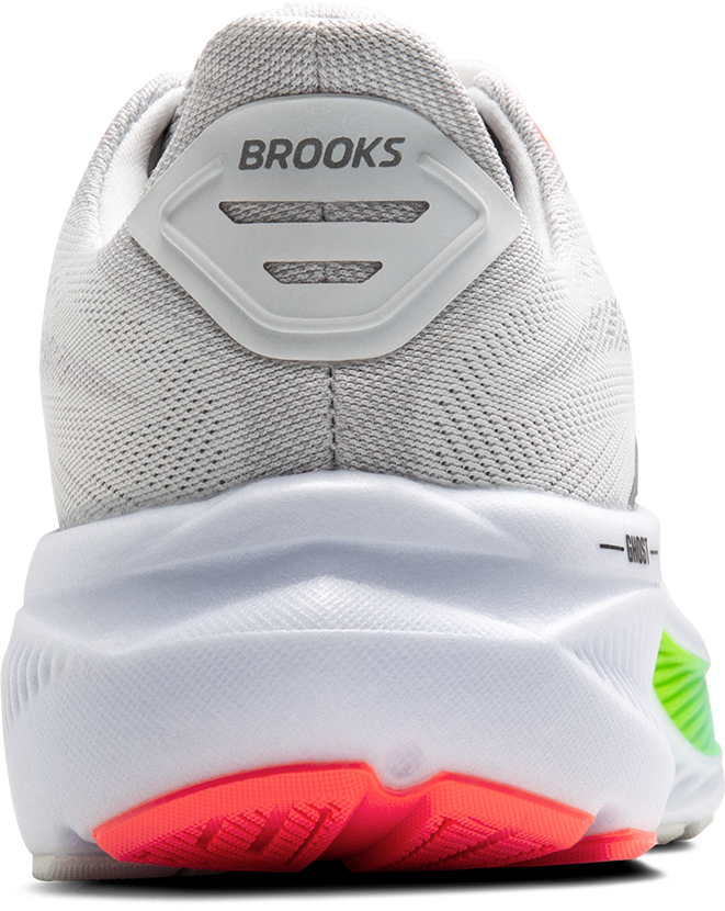 BROOKS Men's Ghost 17 (112 - White/Pink Clay/Gecko)