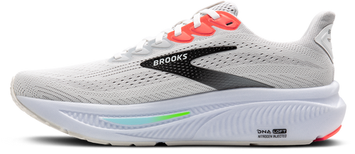 BROOKS Men's Ghost 17 (112 - White/Pink Clay/Gecko)