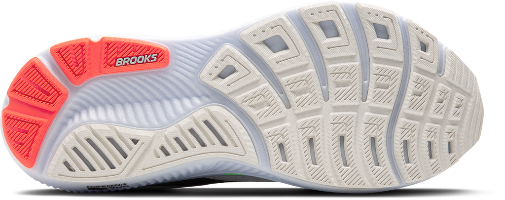 BROOKS Men's Ghost 17 (112 - White/Pink Clay/Gecko)