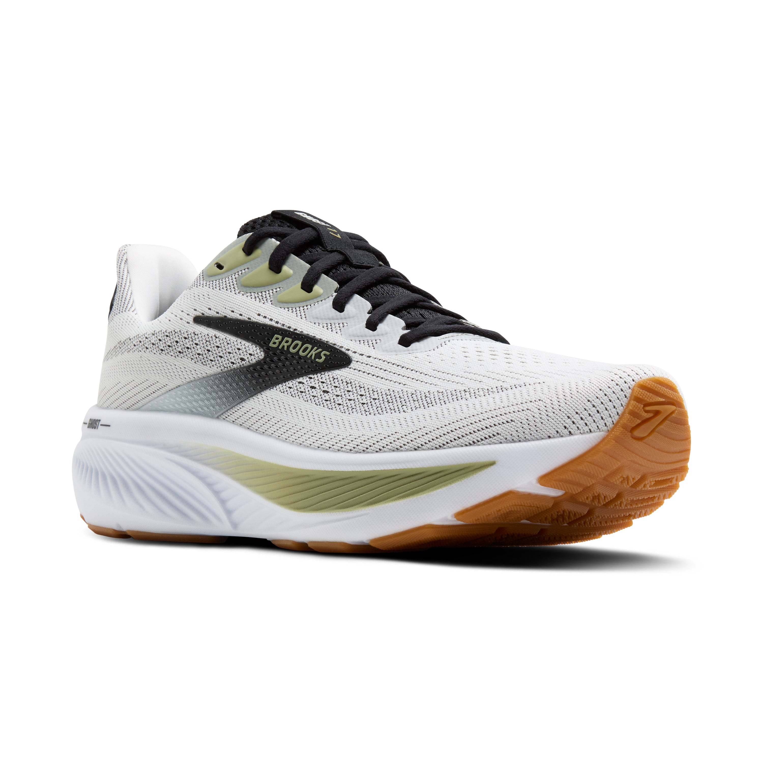 BROOKS Men's Ghost 17 (191 - White/Black/Tea)