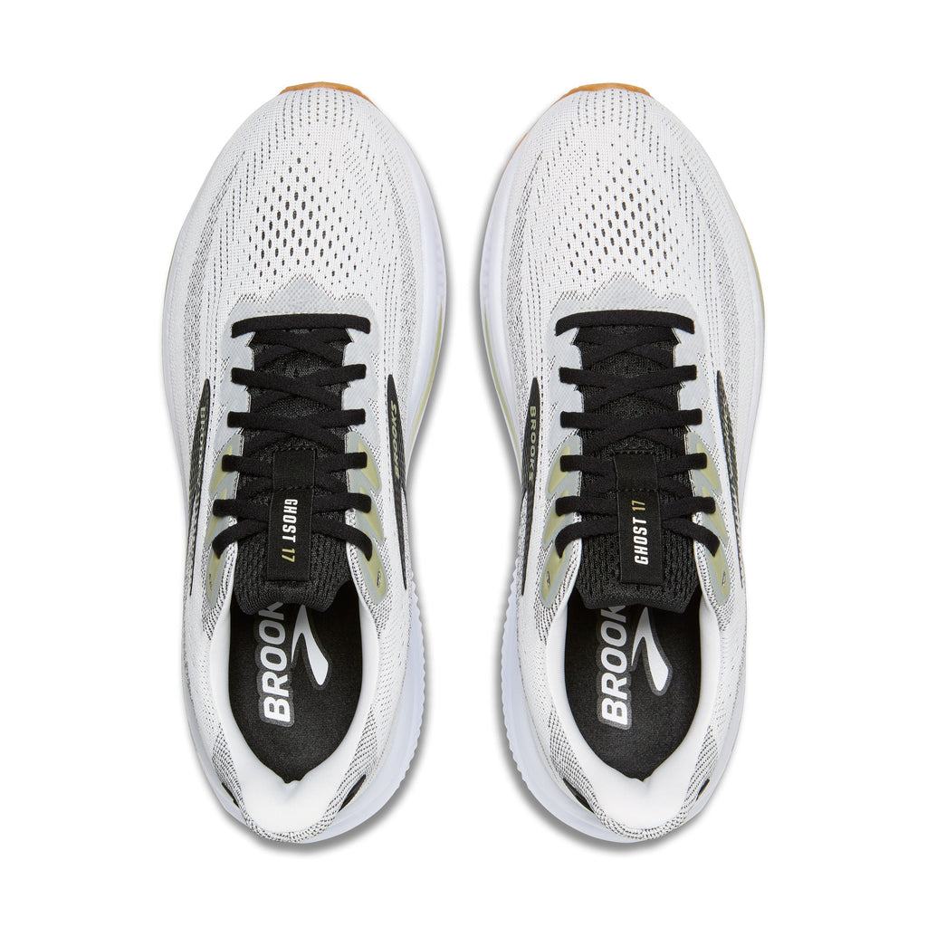 BROOKS Men's Ghost 17 (191 - White/Black/Tea)