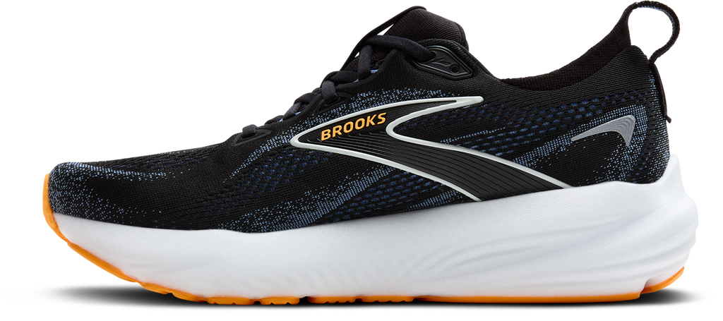 BROOKS Men's Glycerin 22 WIDE (013 - Black/Country Blue/Orange Pop)