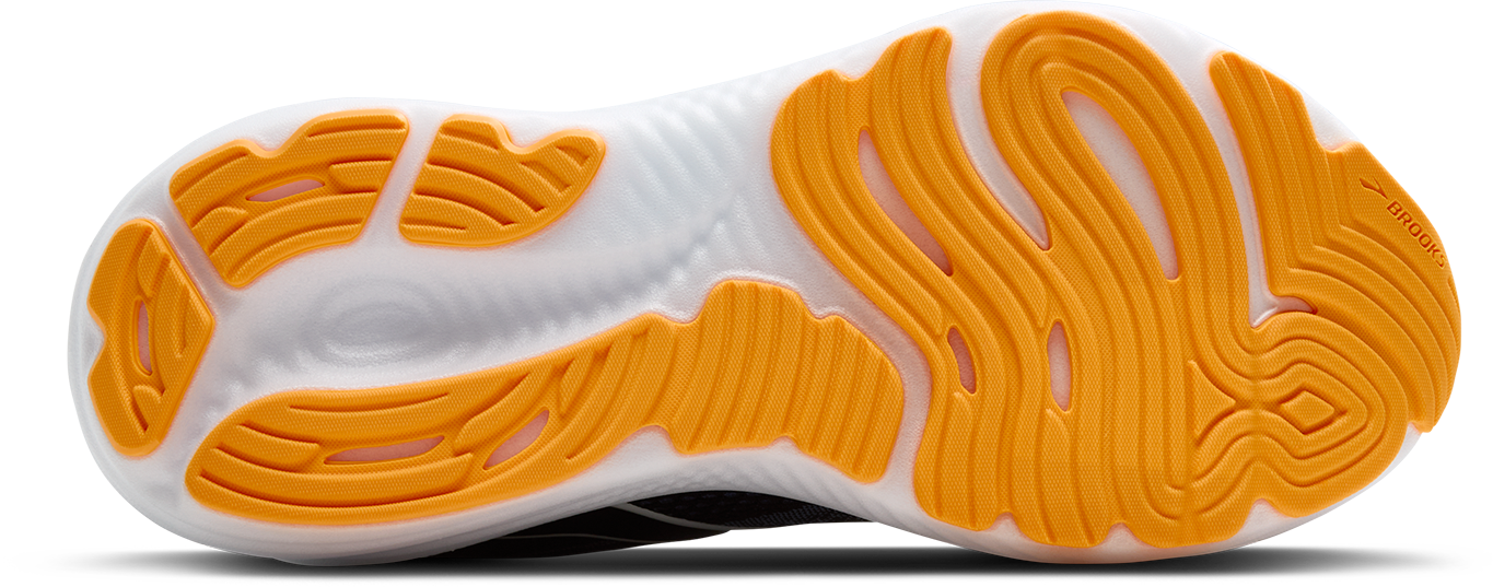 BROOKS Men's Glycerin 22 WIDE (013 - Black/Country Blue/Orange Pop)