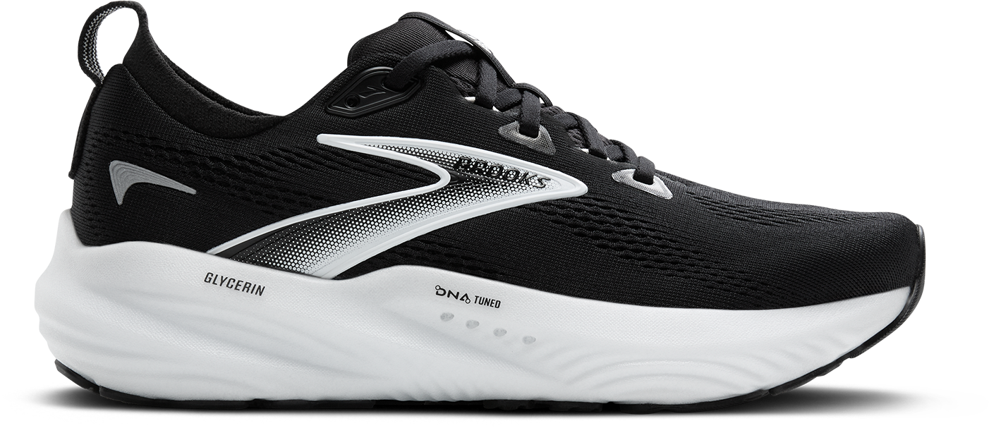 BROOKS Men's Glycerin 22 WIDE (090 - Black/Grey/White)