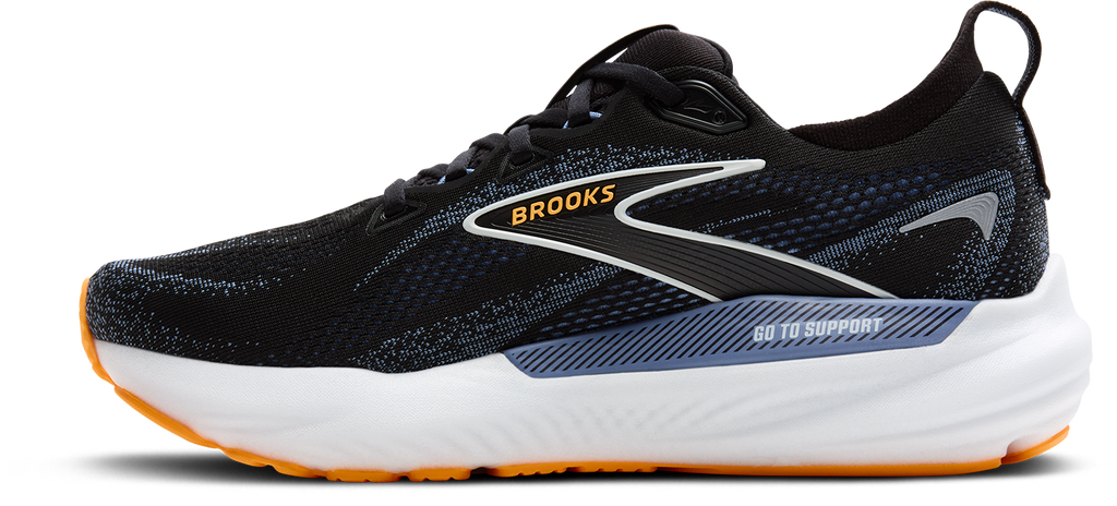 BROOKS Men's Glycerin GTS 22 (013 - Black/Countyr Blue/Orange Pop)
