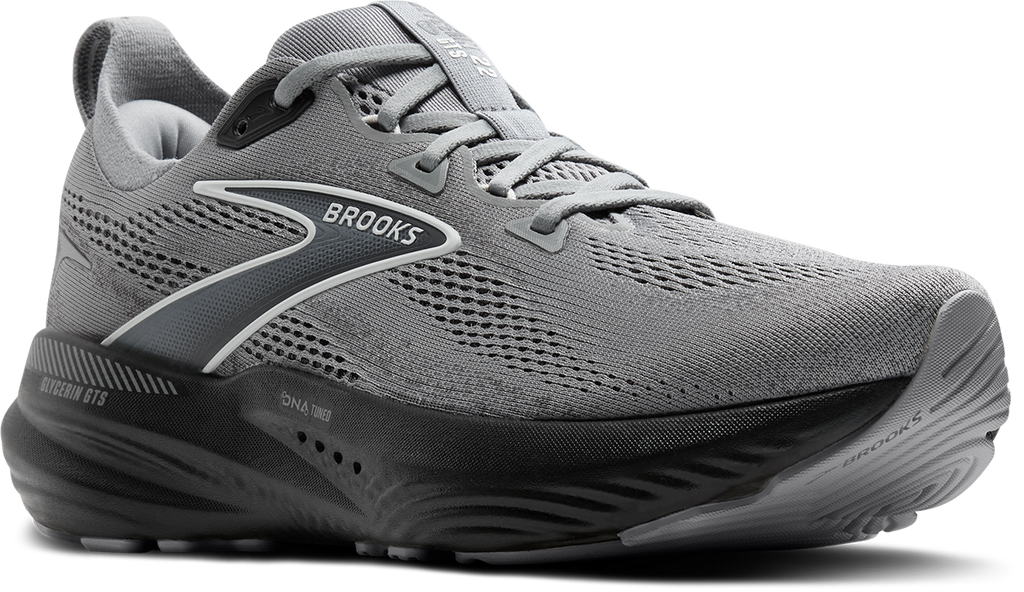 BROOKS Men's Glycerin GTS 22 (078 - Primer Gray/Ebony/Bluewash)