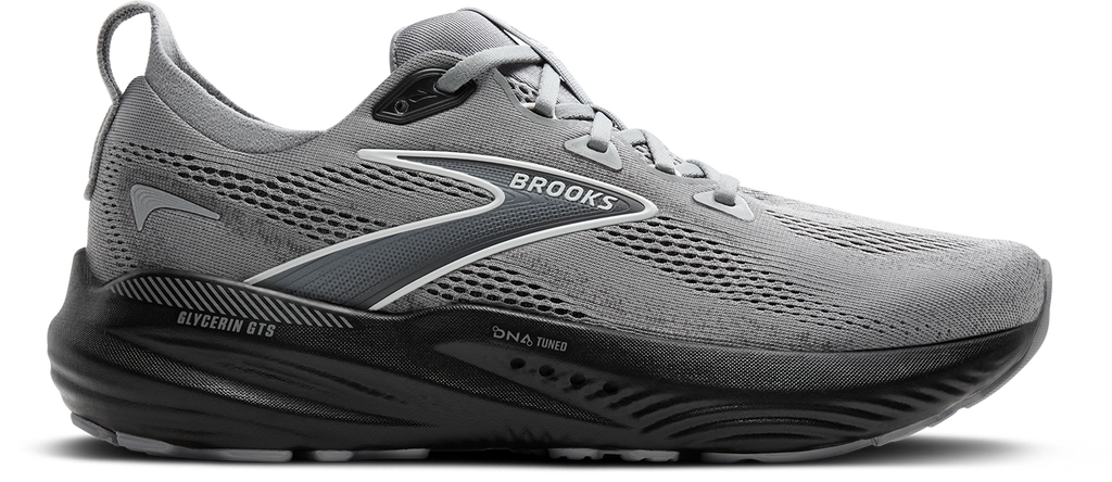 BROOKS Men's Glycerin GTS 22 (078 - Primer Gray/Ebony/Bluewash)