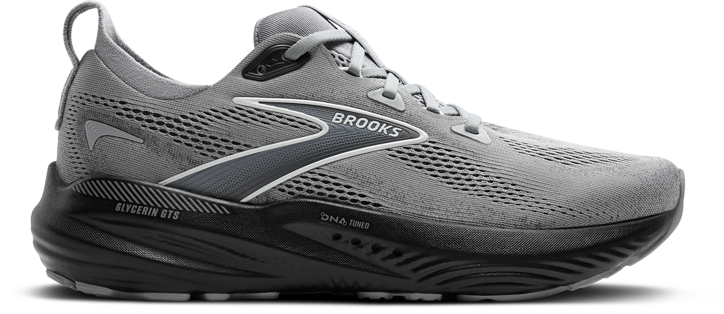 BROOKS Men's Glycerin GTS 22 (078 - Primer Gray/Ebony/Bluewash)