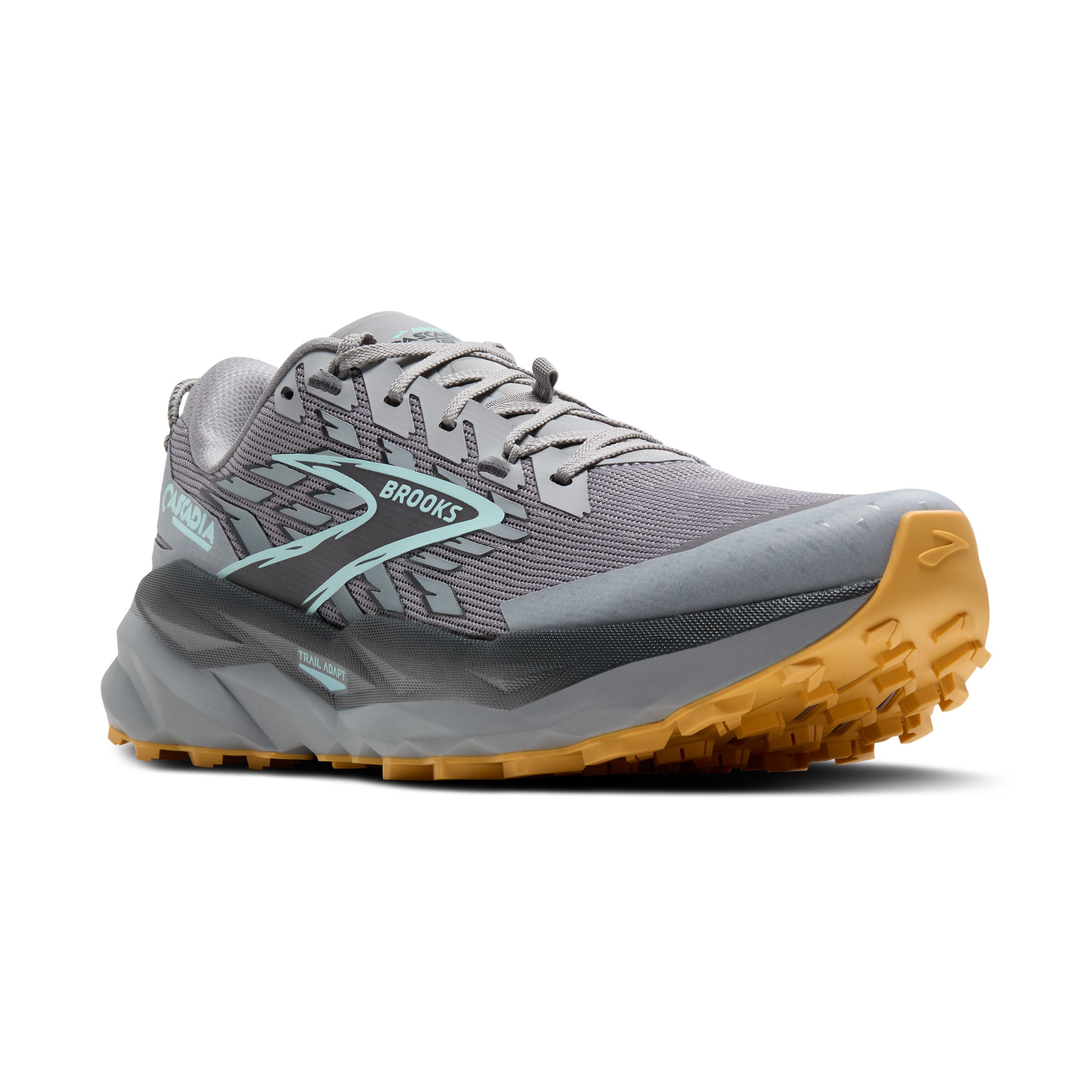 BROOKS Men's Cascadia 19 (098 - Alloy/Ebony/Orange)