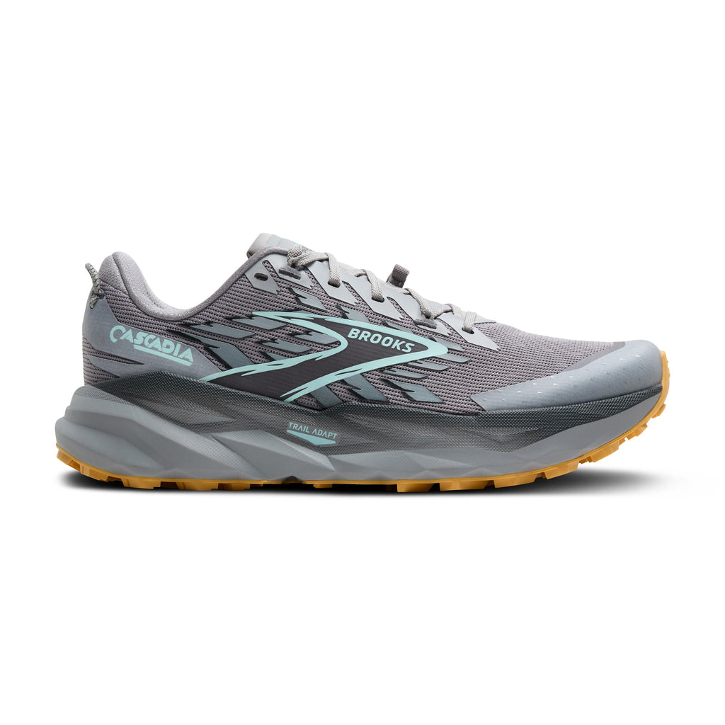 BROOKS Men's Cascadia 19 (098 - Alloy/Ebony/Orange)