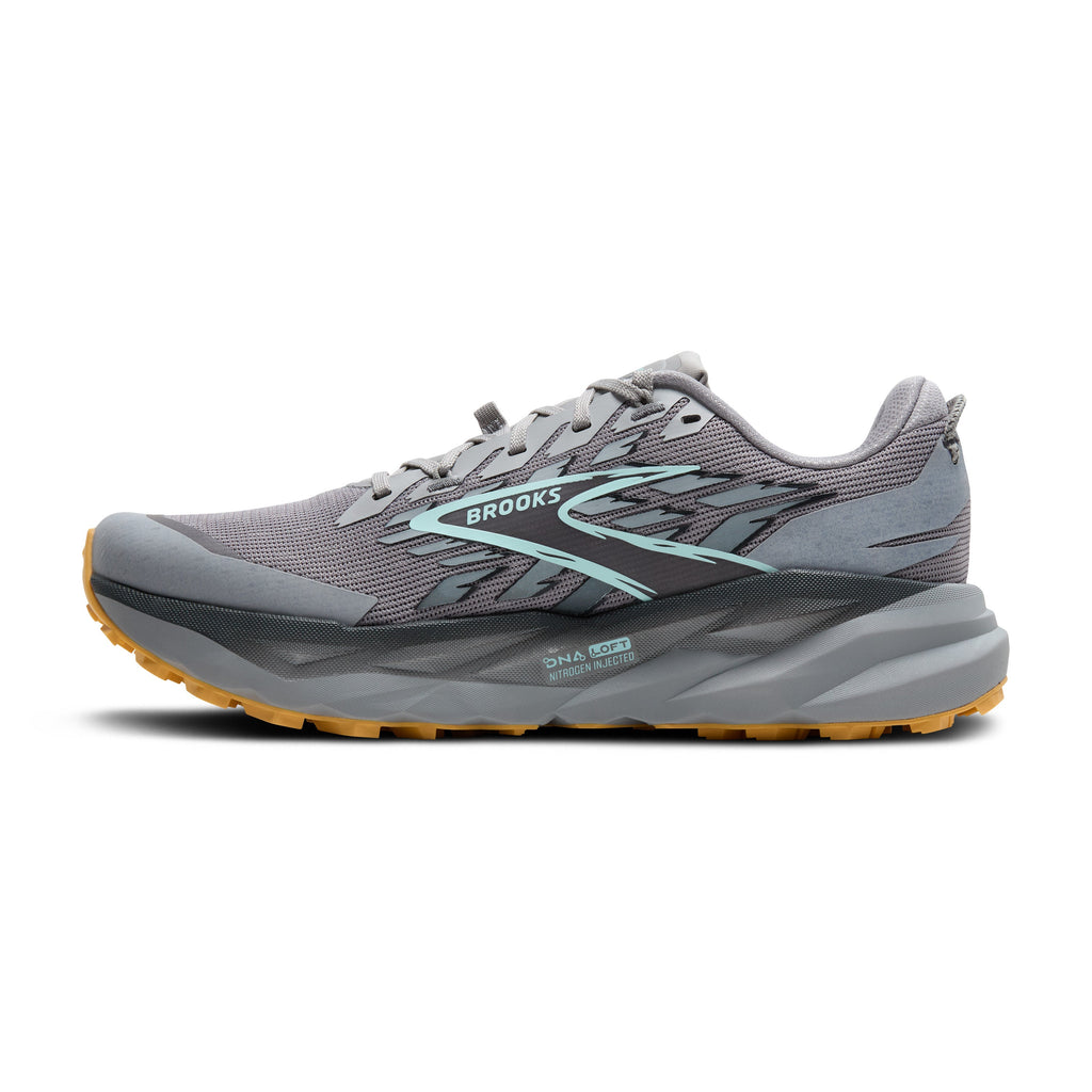 BROOKS Men's Cascadia 19 (098 - Alloy/Ebony/Orange)