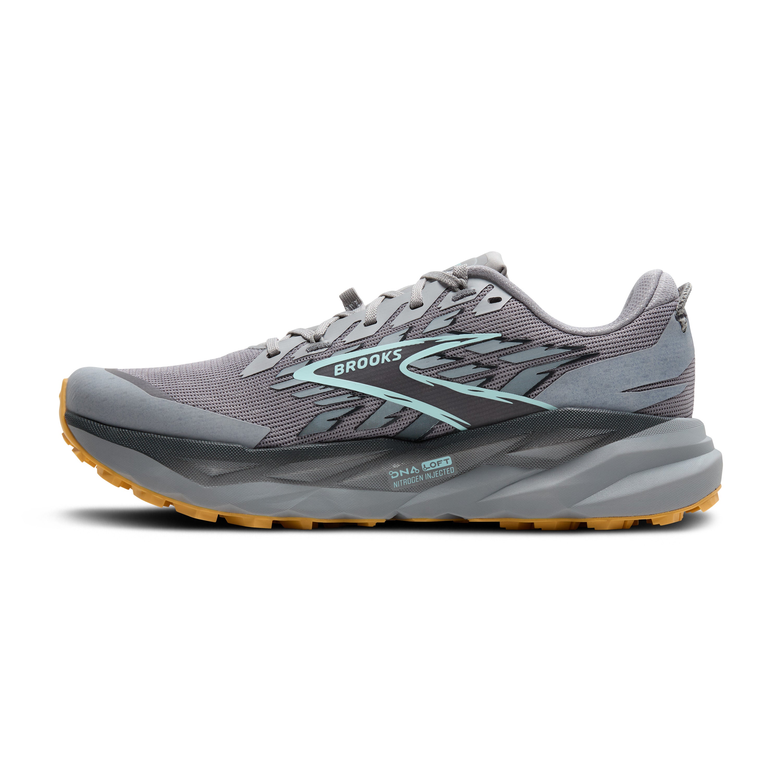 BROOKS Men's Cascadia 19 (098 - Alloy/Ebony/Orange)