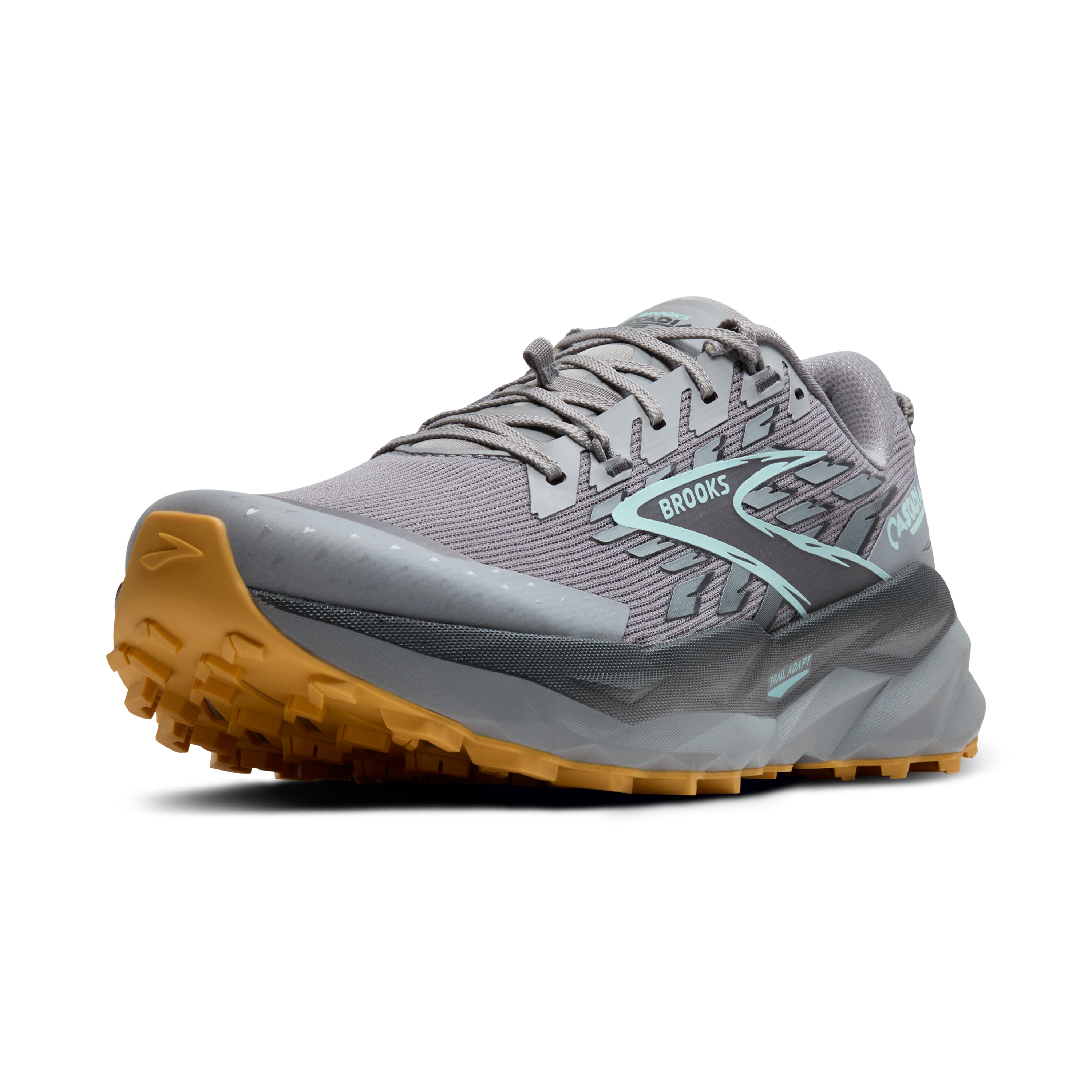 BROOKS Men's Cascadia 19 (098 - Alloy/Ebony/Orange)