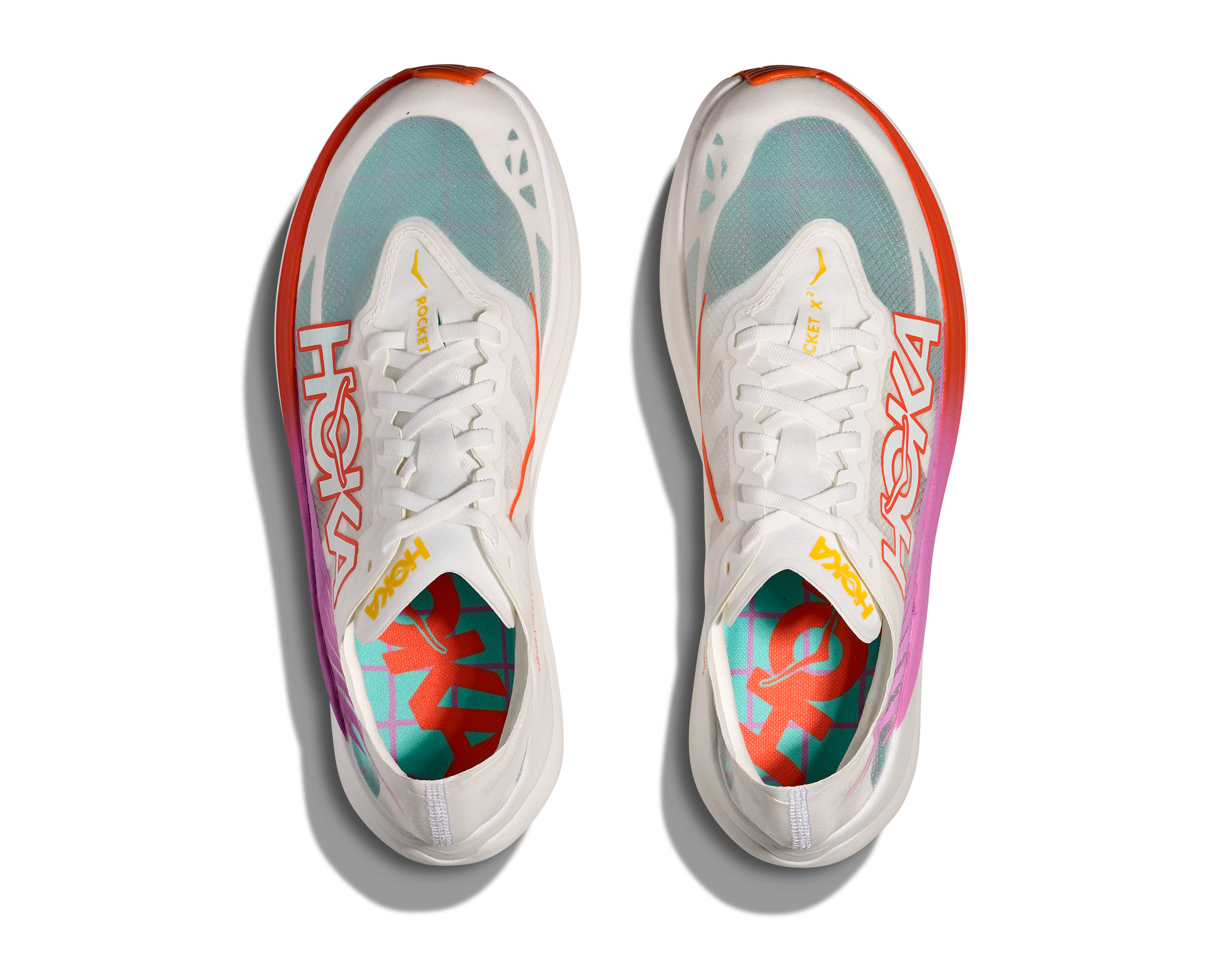 Hoka Unisex Rocket X 2 (FLV - Frost/Lava)