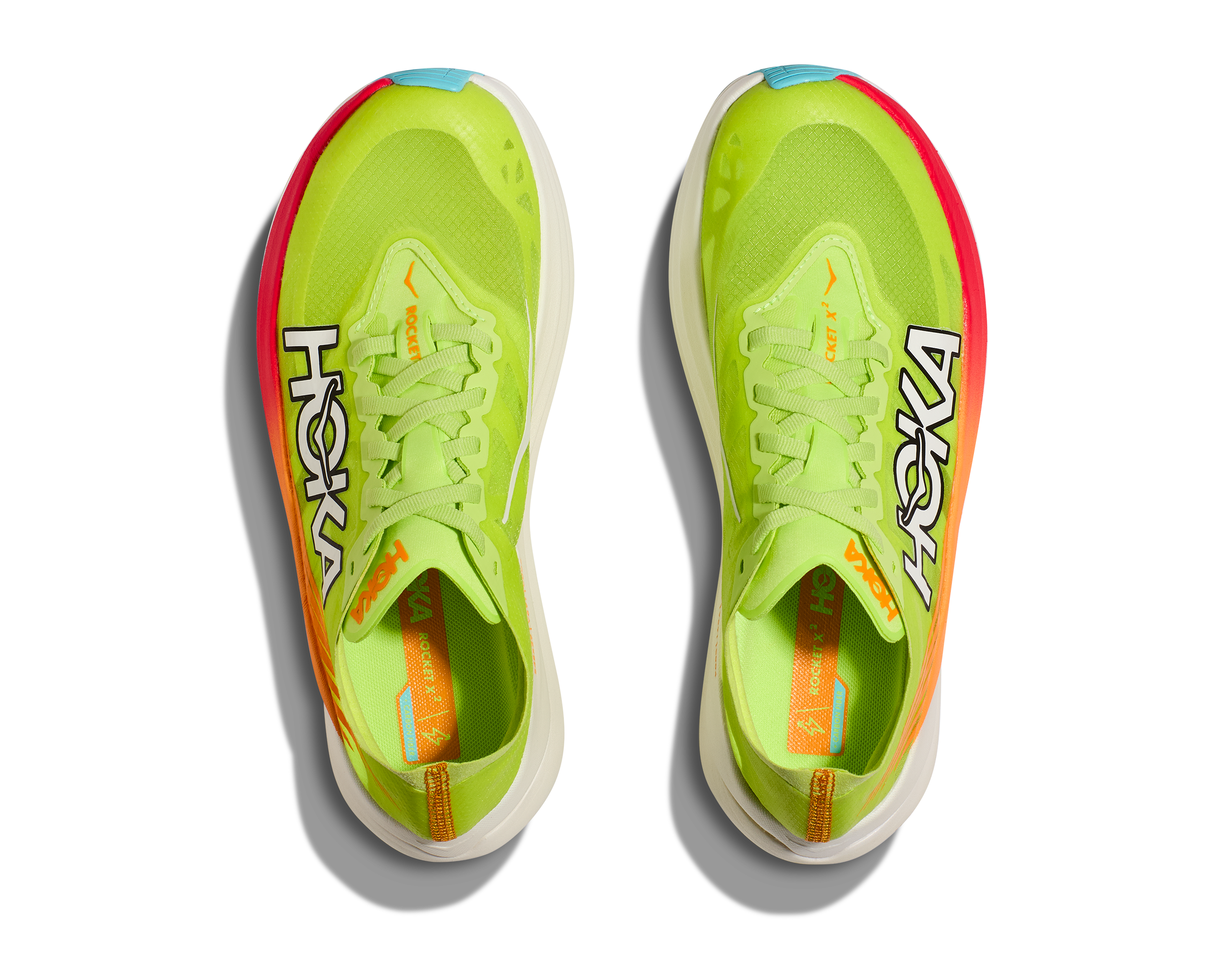 Hoka Unisex Rocket X 2 (LCS - Lettuce/Solar Flare)