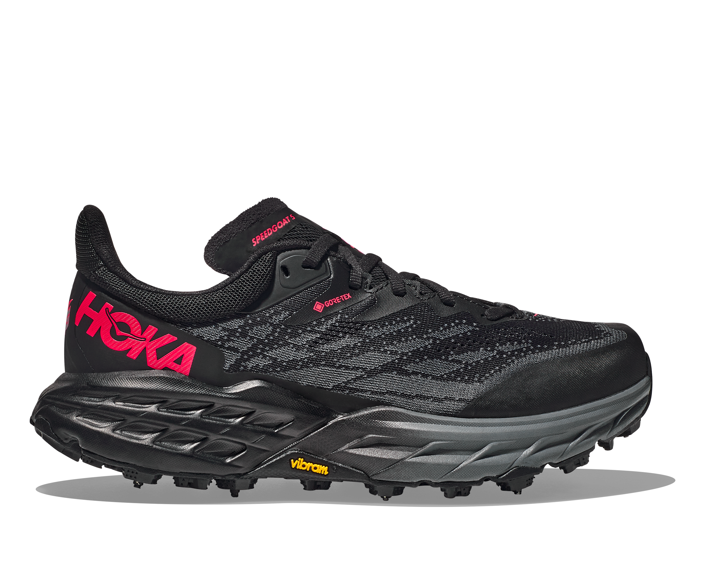 Hoka Women's Speedgoat 5 GTX SPIKE (BBLC - Black/Black)