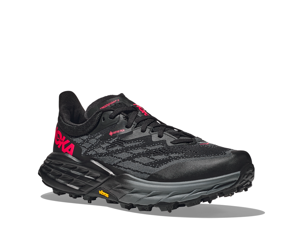 Hoka Women's Speedgoat 5 GTX SPIKE (BBLC - Black/Black)