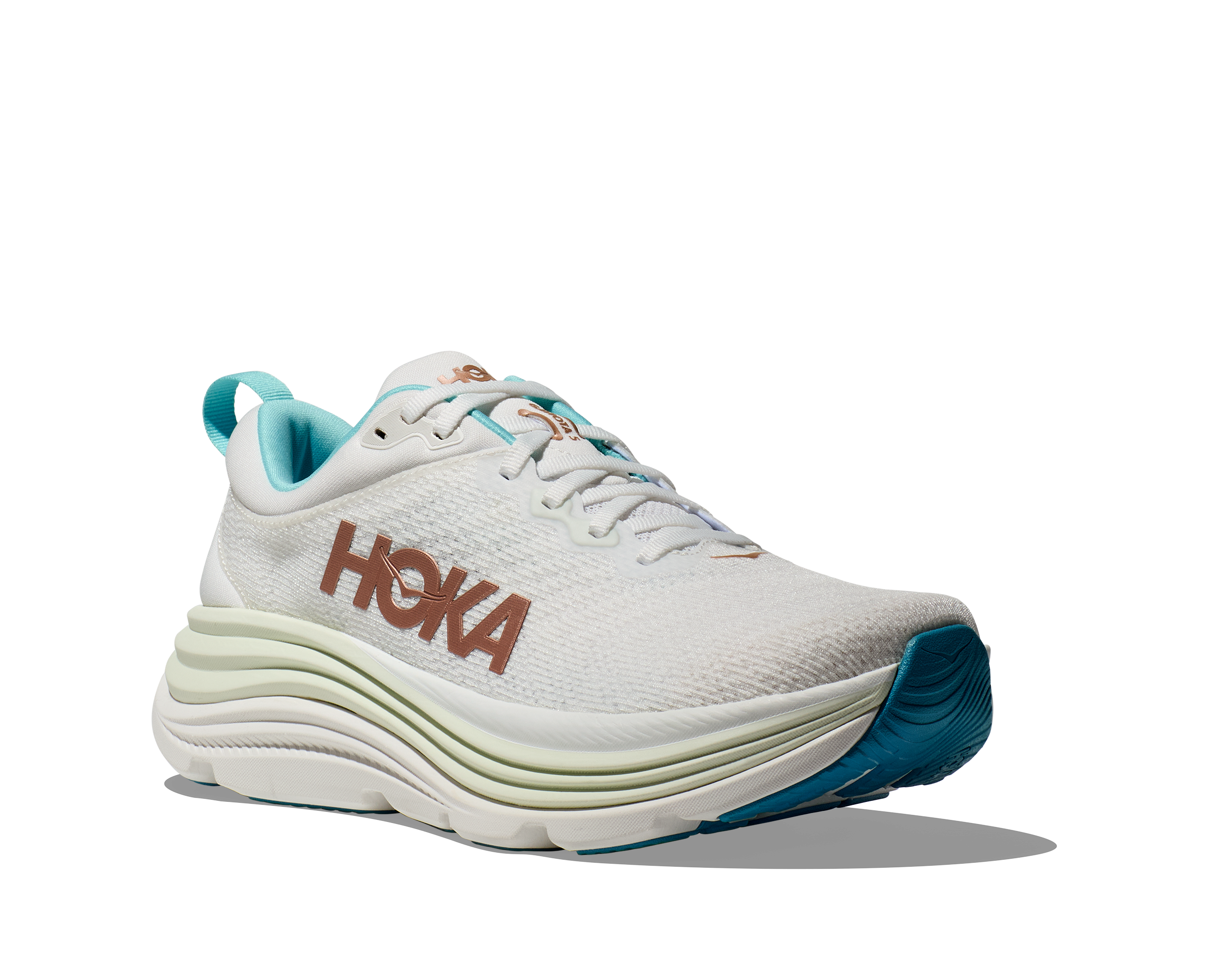 Hoka Women's Gaviota 5 (FTRS - Frost/Rose Gold)