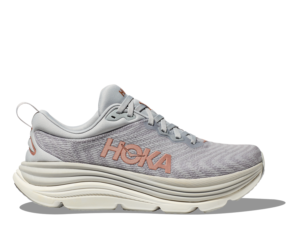 Hoka Women's Gaviota 5 WIDE (HMRG- Harbor Mist/Rose Gold)
