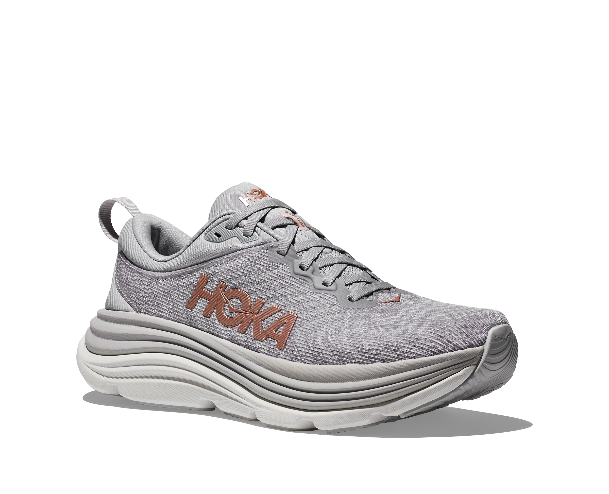 Hoka Women's Gaviota 5 (HMRG - Harbor Mist/Rose Gold)