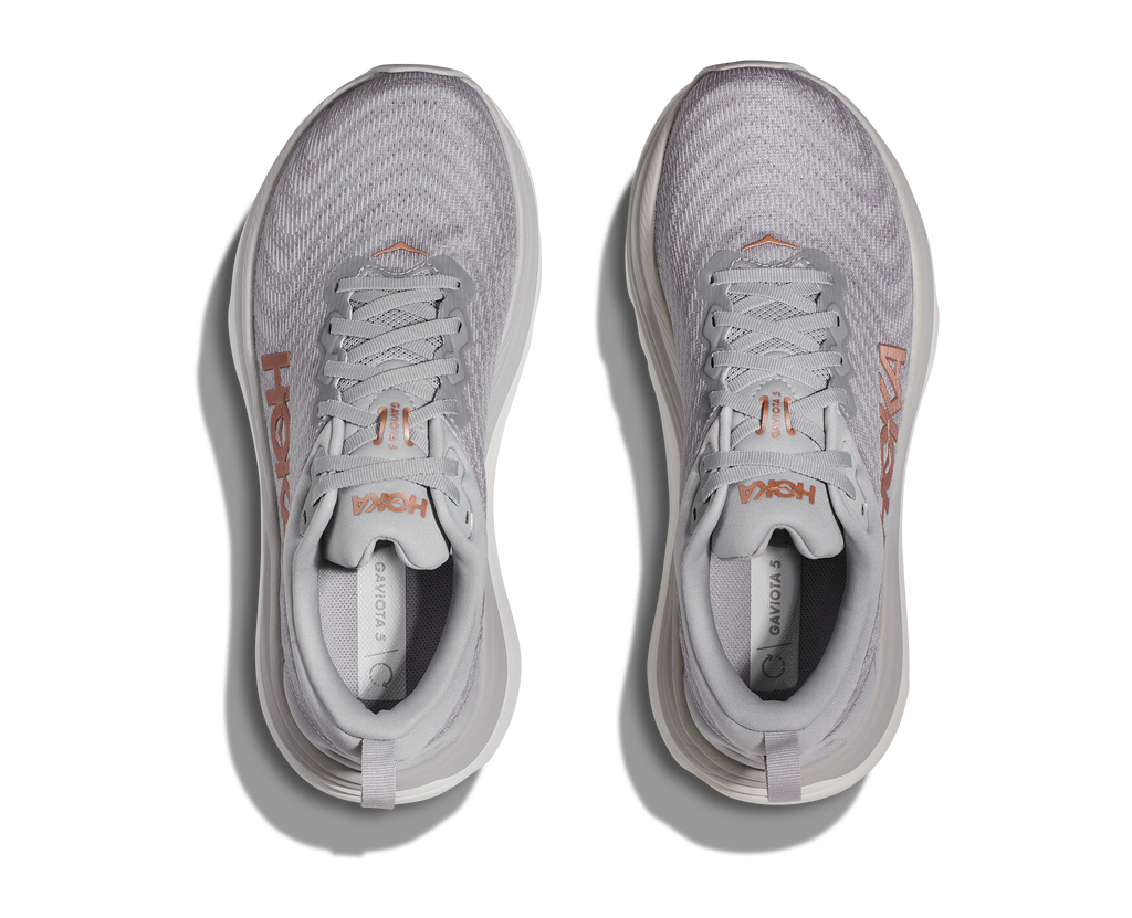 Hoka Women's Gaviota 5 WIDE (HMRG- Harbor Mist/Rose Gold)