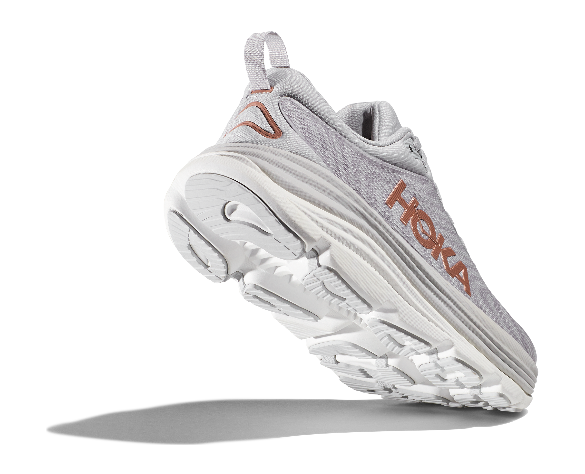 Hoka Women's Gaviota 5 WIDE (HMRG- Harbor Mist/Rose Gold)