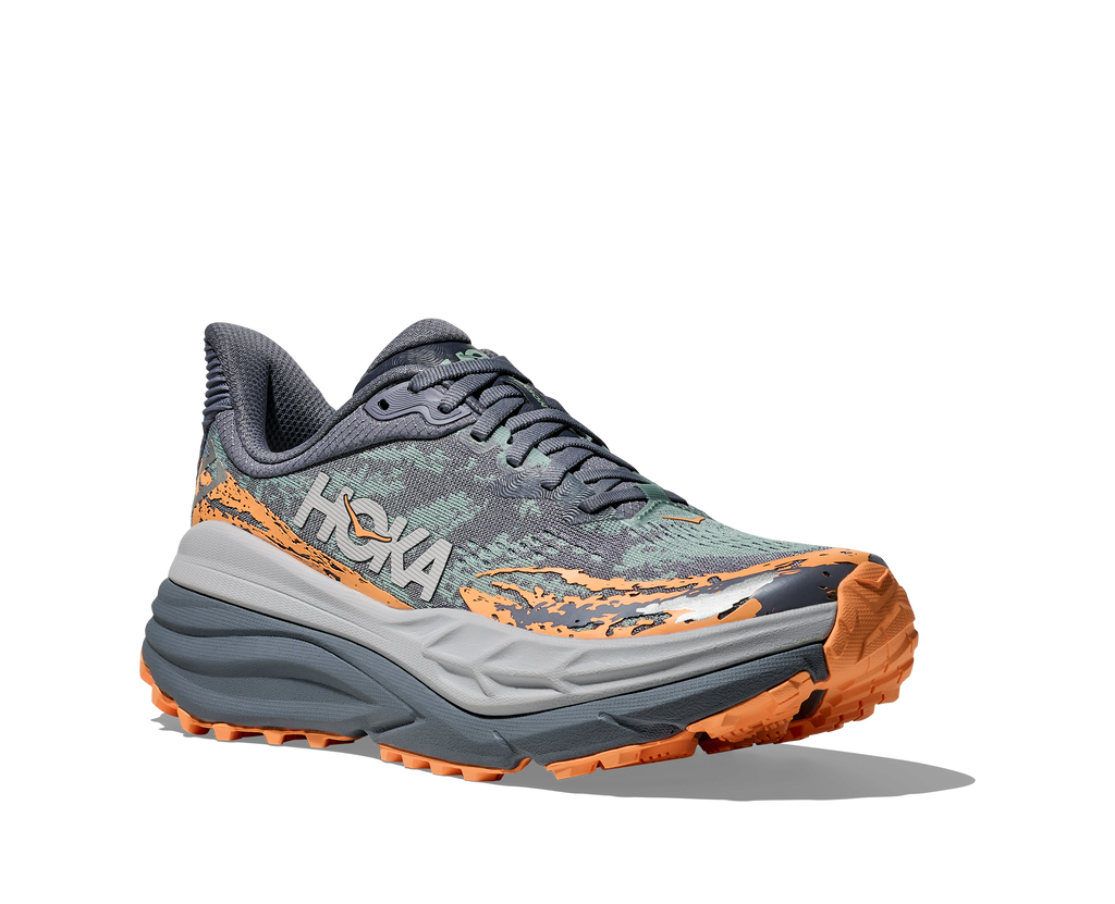 Hoka Women's Stinson 7 (GSP - Grey Skies/Pale Tangerine)