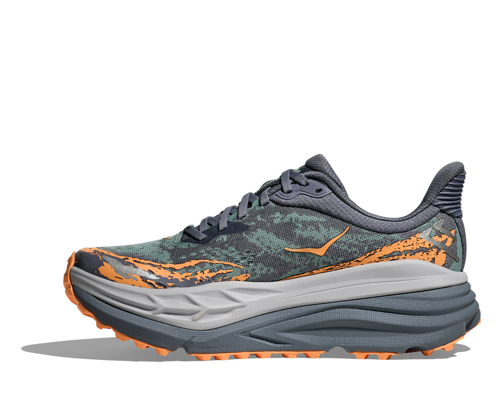 Hoka Women's Stinson 7 (GSP - Grey Skies/Pale Tangerine)