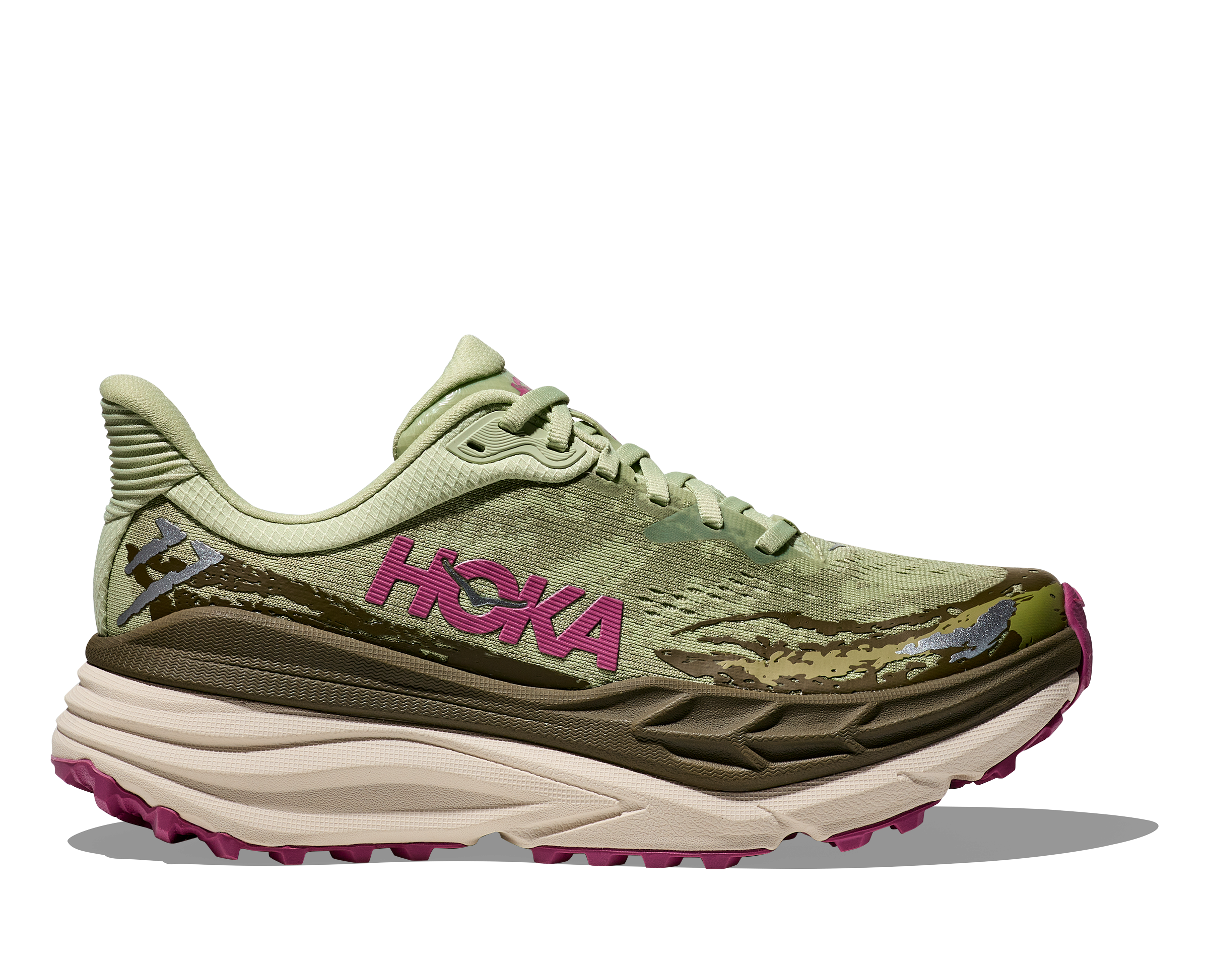 Hoka Women’s Stinson 7 (SNBT- Seed Green/Beet Root)