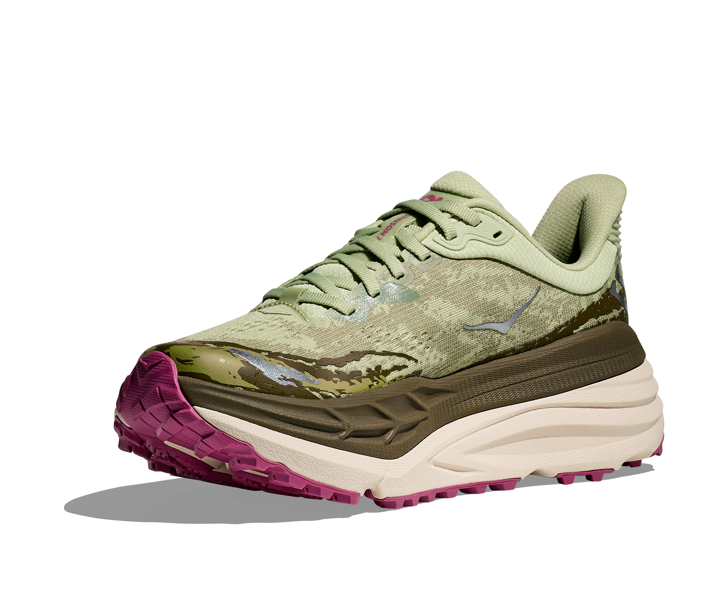 Hoka Women’s Stinson 7 (SNBT- Seed Green/Beet Root)