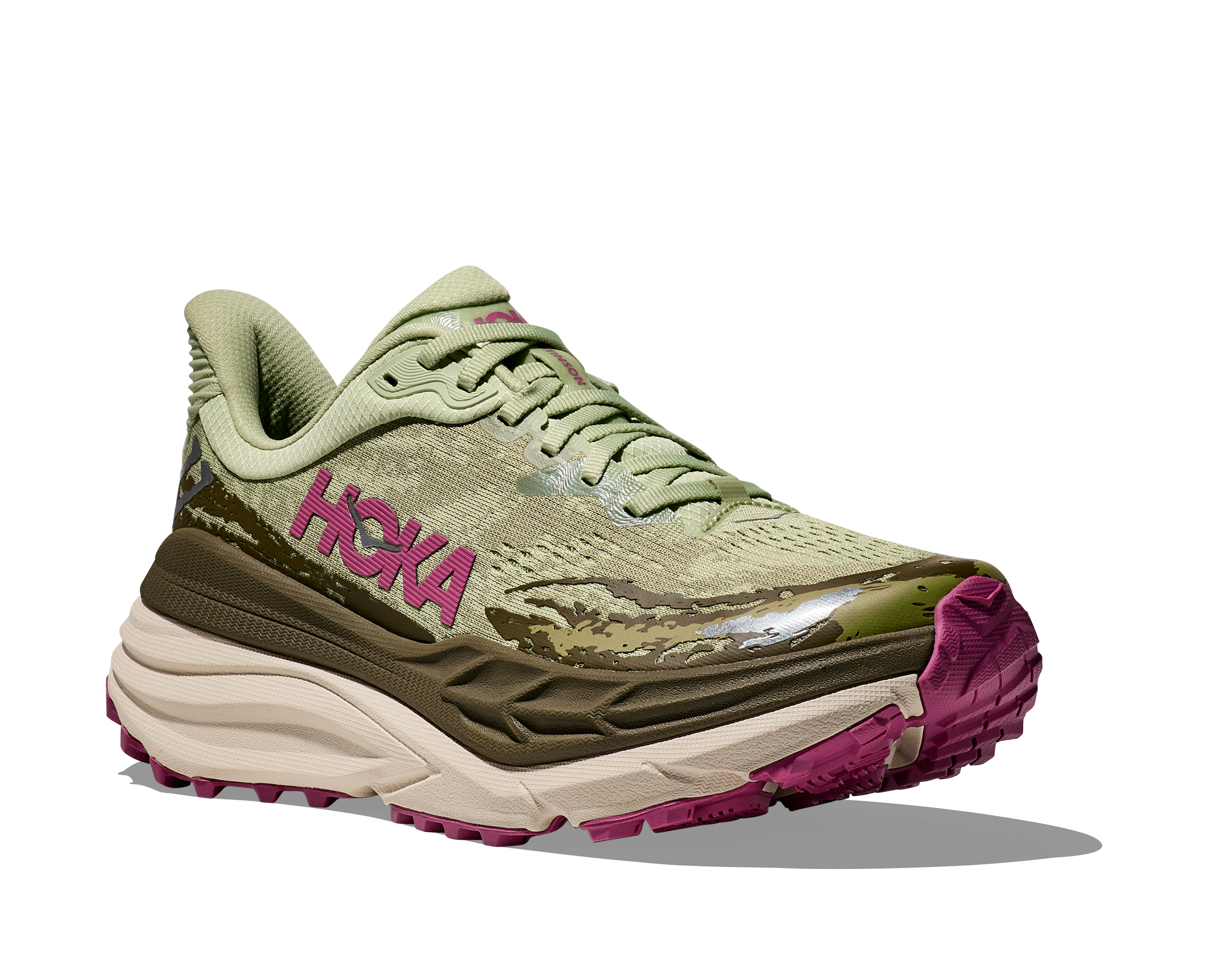 Hoka Women’s Stinson 7 (SNBT- Seed Green/Beet Root)