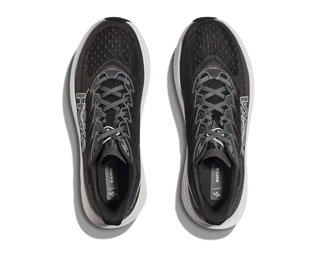 Hoka Women's Mach 6 WIDE (BWHT - Black/White)