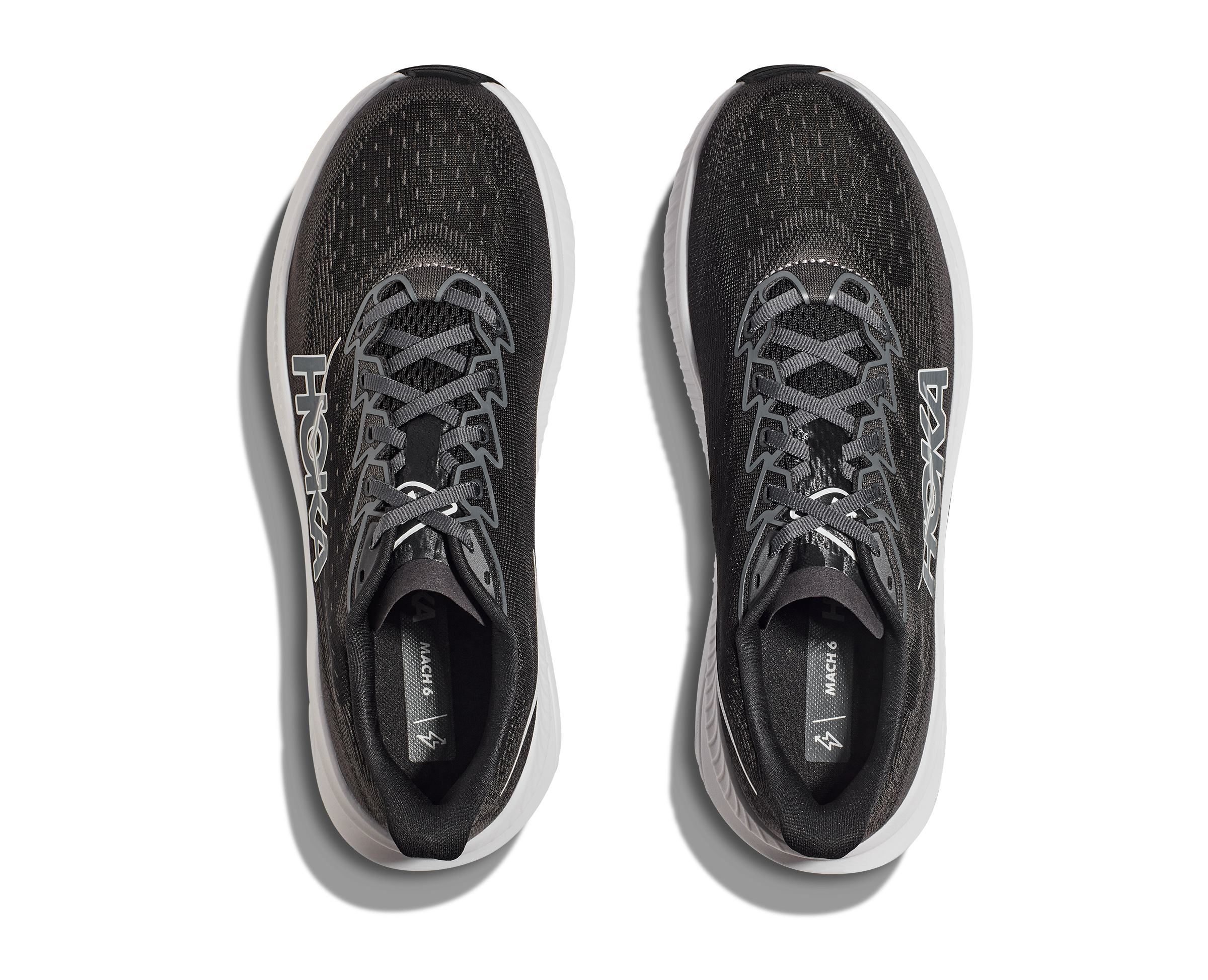Hoka Women's Mach 6 WIDE (BWHT - Black/White)